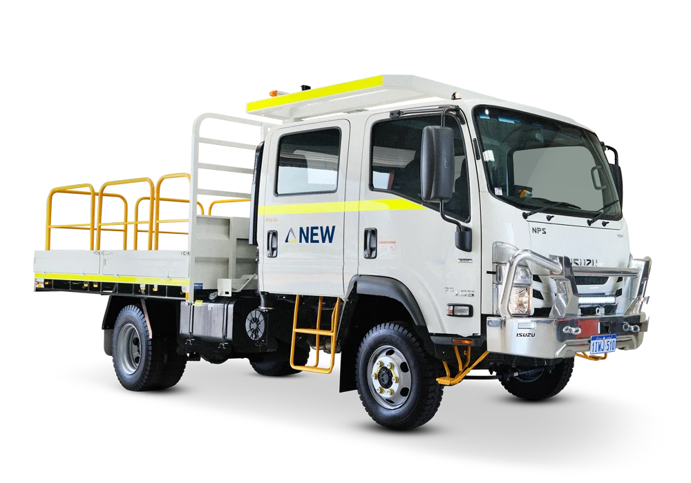 Mine Spec Crew Cab Flatbed Truck