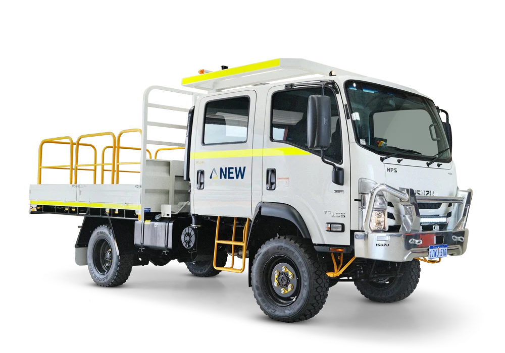 Mine Spec Crew Cab Flatbed Truck