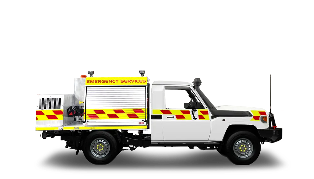 New Rental Landcruiser Single Cab Fire Truck